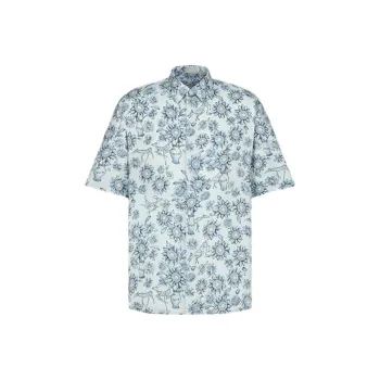 DIOR SS25 Summer Men's Clothing Collection Shirt Men's Gray