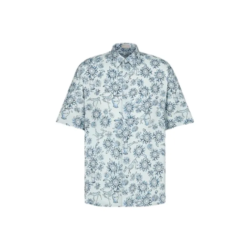 DIOR SS25 Summer Men's Clothing Collection Shirt Men's Gray-0