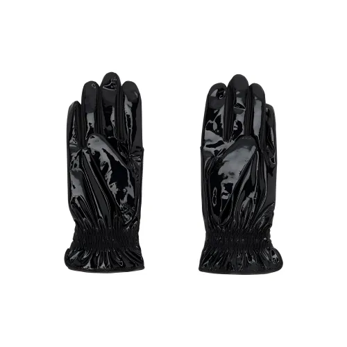 VTMNTS Patent Leather Gloves Men's Black