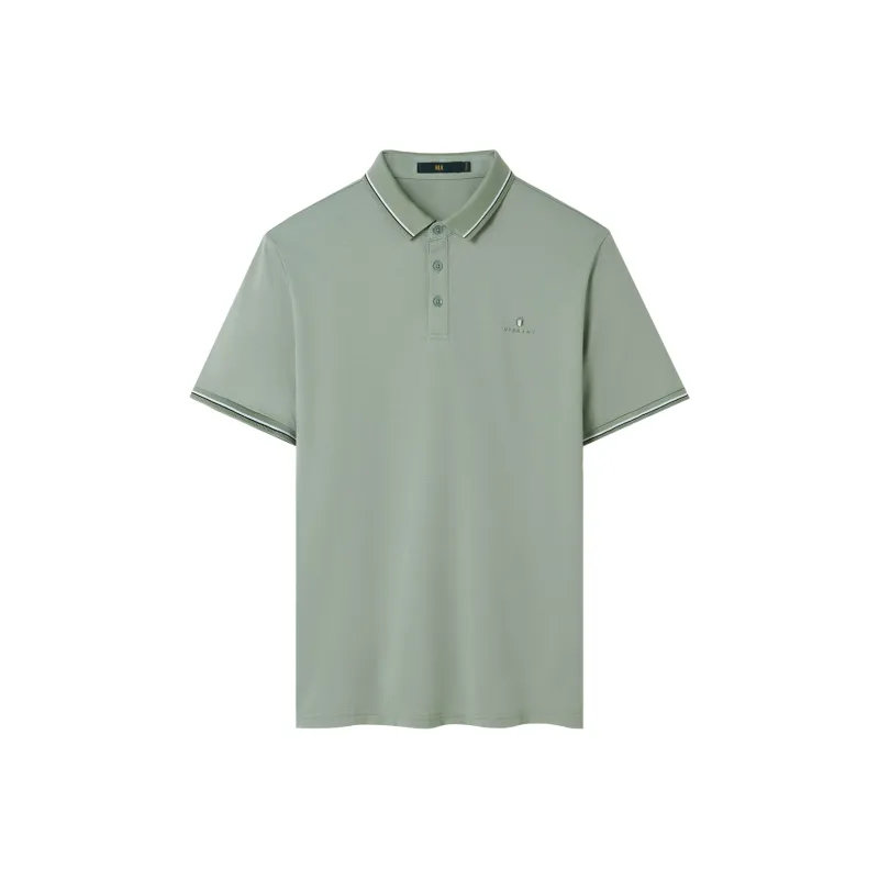 HLA Polo Shirts Men Light Green T8-0