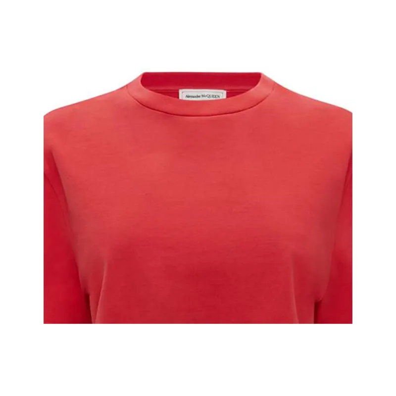 Alexander McQueen Crop Top Women's Red-4