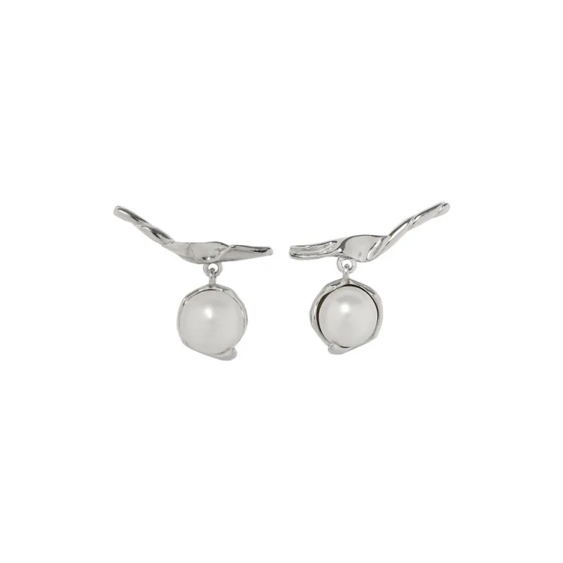 ZHENZHUAOMI Pearl Stud Earrings Women's-0