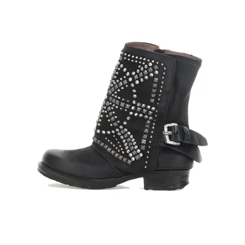 AirStep SAINTEC Ankle polo-shirts boots 3cm Women's Black