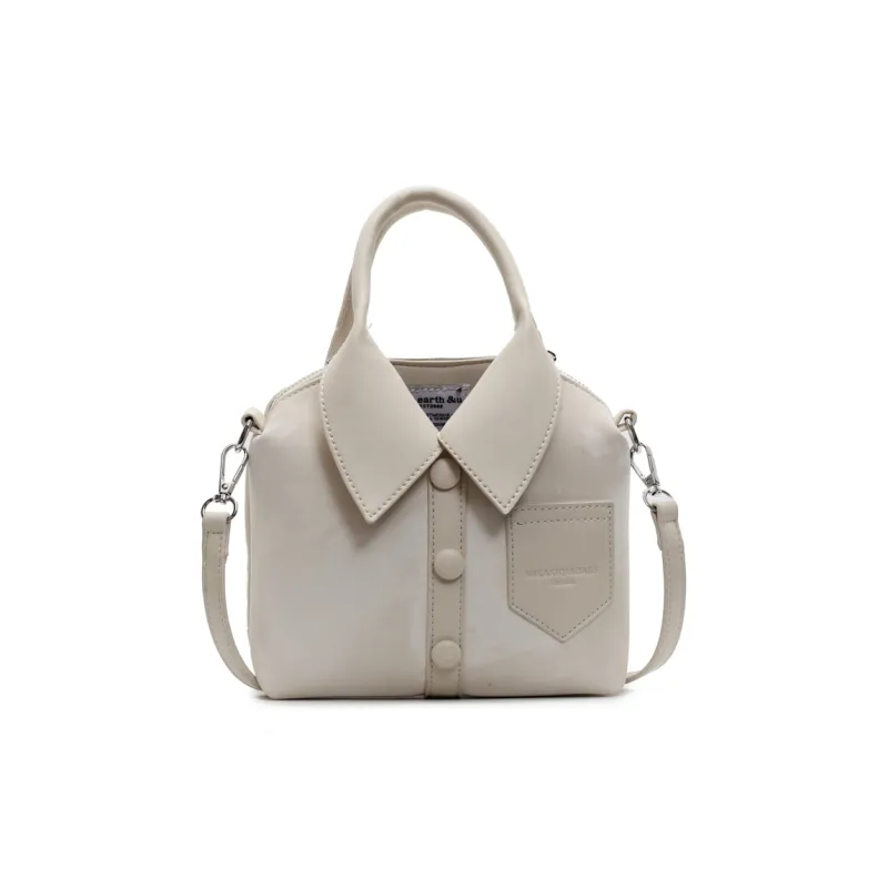 Yalu PU Handbag, Shoulder Bag, Crossbody Bag Regular Women's Black/Ecru/Pink/Silver/White Khaki-8