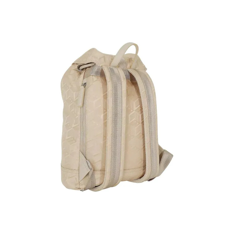 MCM Nylon Backpack Trumpets Women's Beige-1