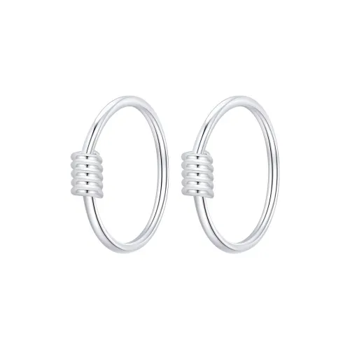 HMZ Sterling Silver Earrings Unisex
