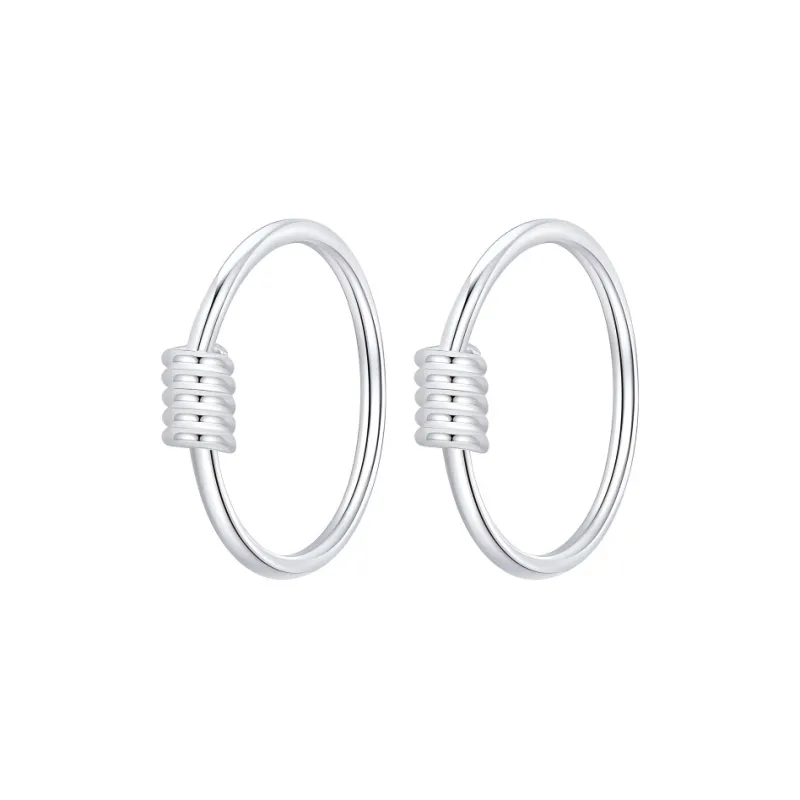 HMZ Sterling Silver Earrings Unisex-0