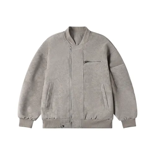 ELCORO Jackets Coats Unisex Gray