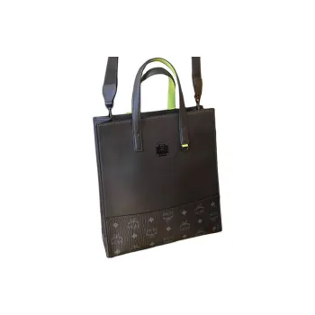 MCM Aren Cow Leather Handbag, Crossbody Bag Tubas Men's Black