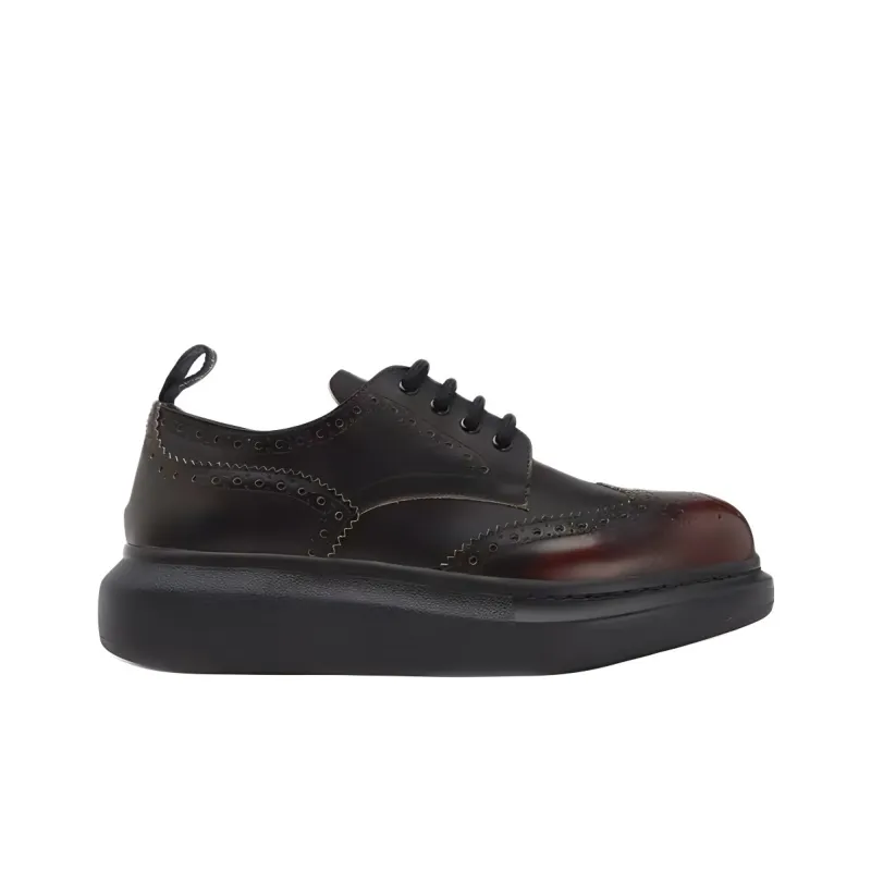 Alexander McQueen Low Top Casual Shoes Men's Black Red-1