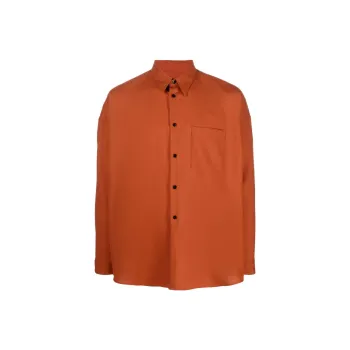 MARNI Shirts Men Burnt Orange