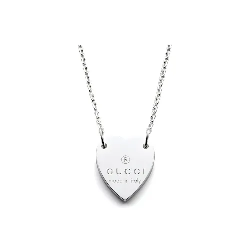 GUCCI Trademark Necklaces Women's Silver