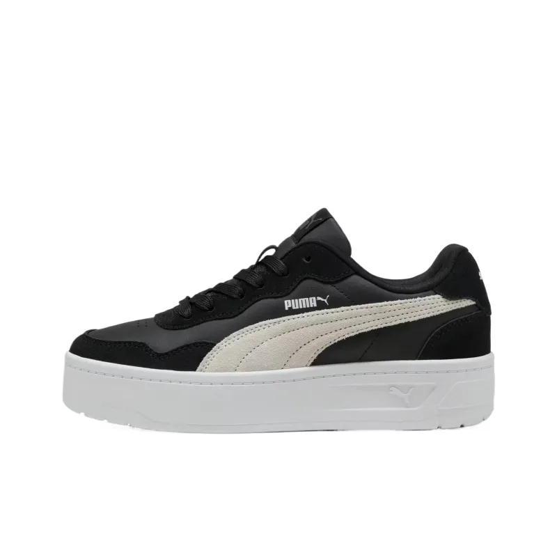 PUMA Court Rally SKYE SD Low Top Skateboard Shoes Women's Black White-0