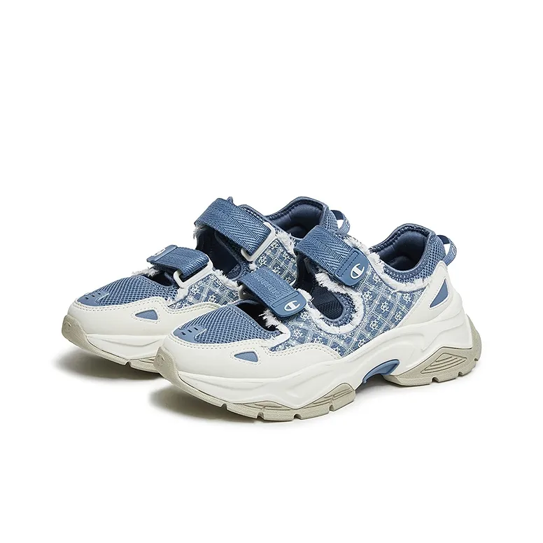 Champion Support Low Top Casual Shoes Women's Macedonian Blue/Milk White-2