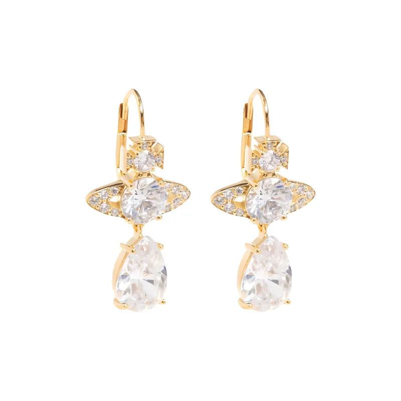 Vivienne Westwood Metal Earrings Unisex Gold-1