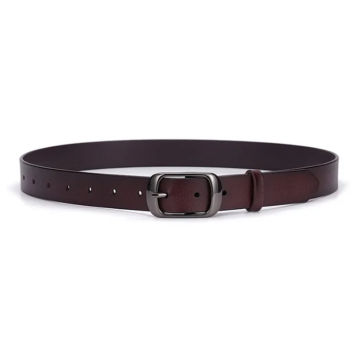 Yalu Preferred Cow Split Leather Belts Unisex Width 2.8CM-3