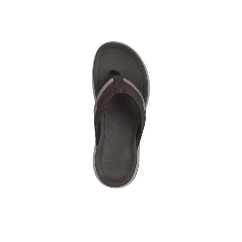 Skechers Relaxed Fit Flip Flops Men's Brown-3