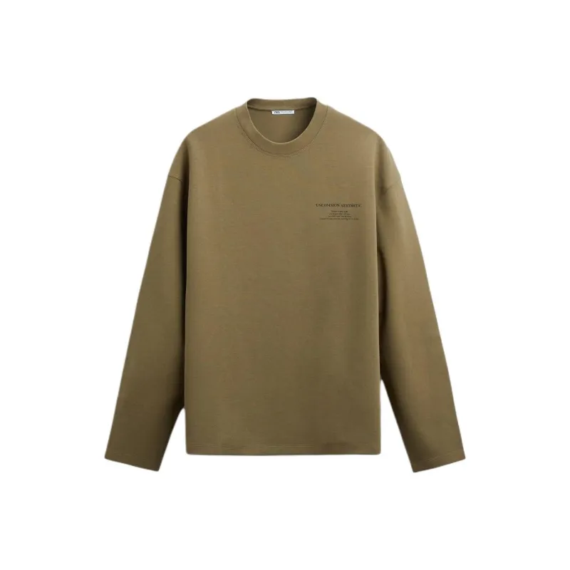ZARA Sweatshirts Men Green-0