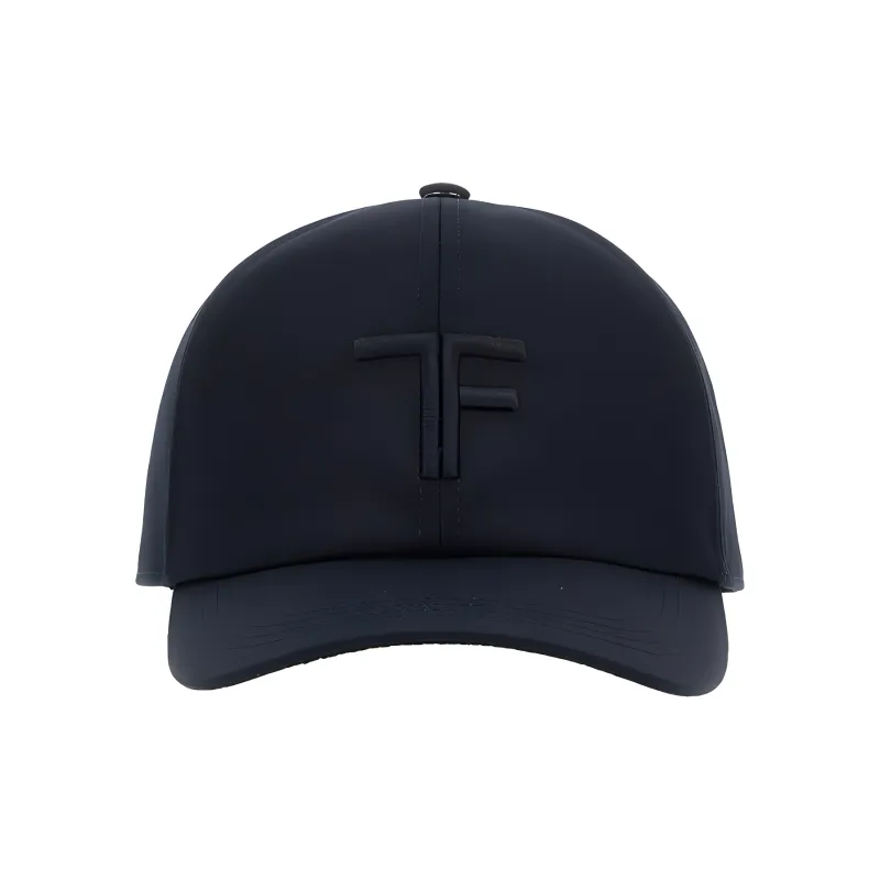 TOM FORD Logo Embroidered Curved Peak Baseball Cap-0
