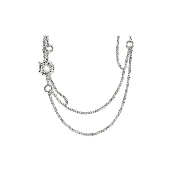 Folli Follie Stainless Steel Necklaces Women's Silver