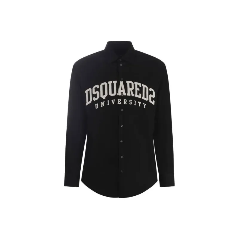 Dsquared2 Logo Printed Long Sleeved Shirt-0