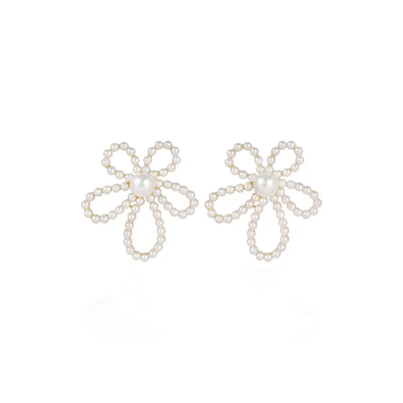 NATURALLYJOJO Faux Pearl Earrings Women's White-0