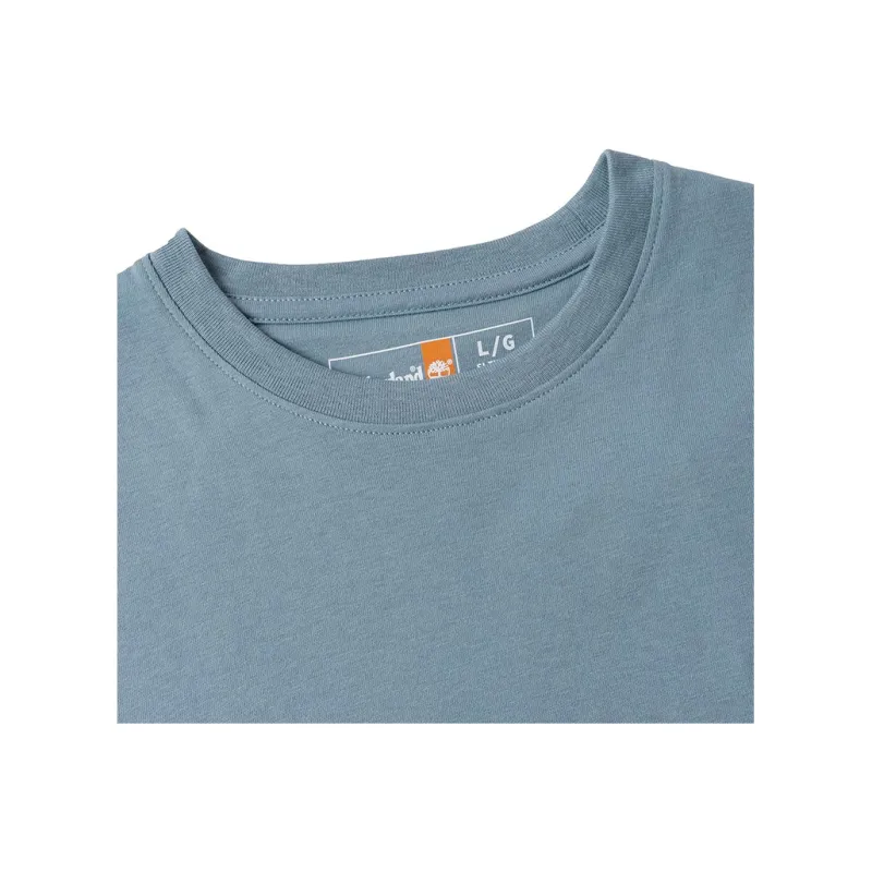 Timberland T Shirt Men's Steel Blue-2