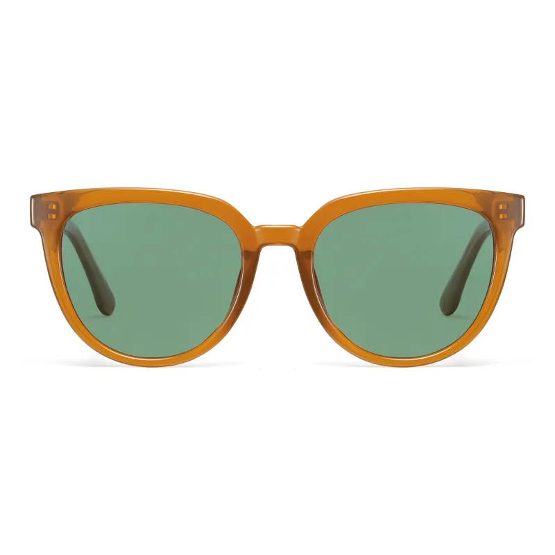 LASHION TR/Memory Plastic Round Sunglasses Women's-8