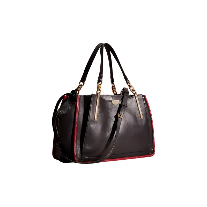 COACH Dreamer Leather Tote Bag Shopping Bag Handbag Shoulder Bag Women's Black-1