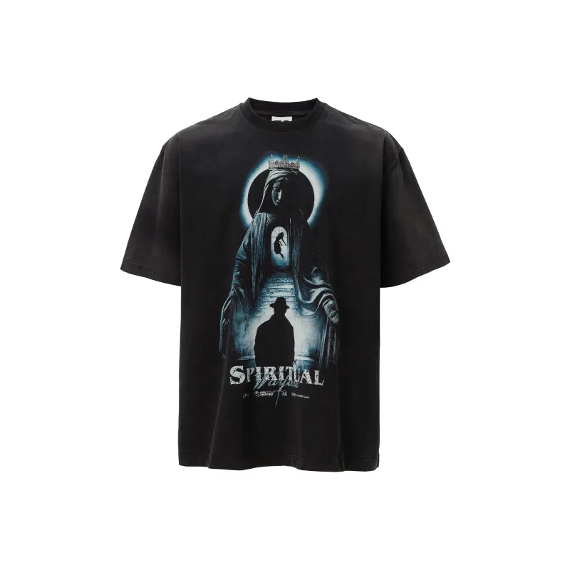 FIRE 2 COLD EGO T Shirt Unisex Faded Black-0