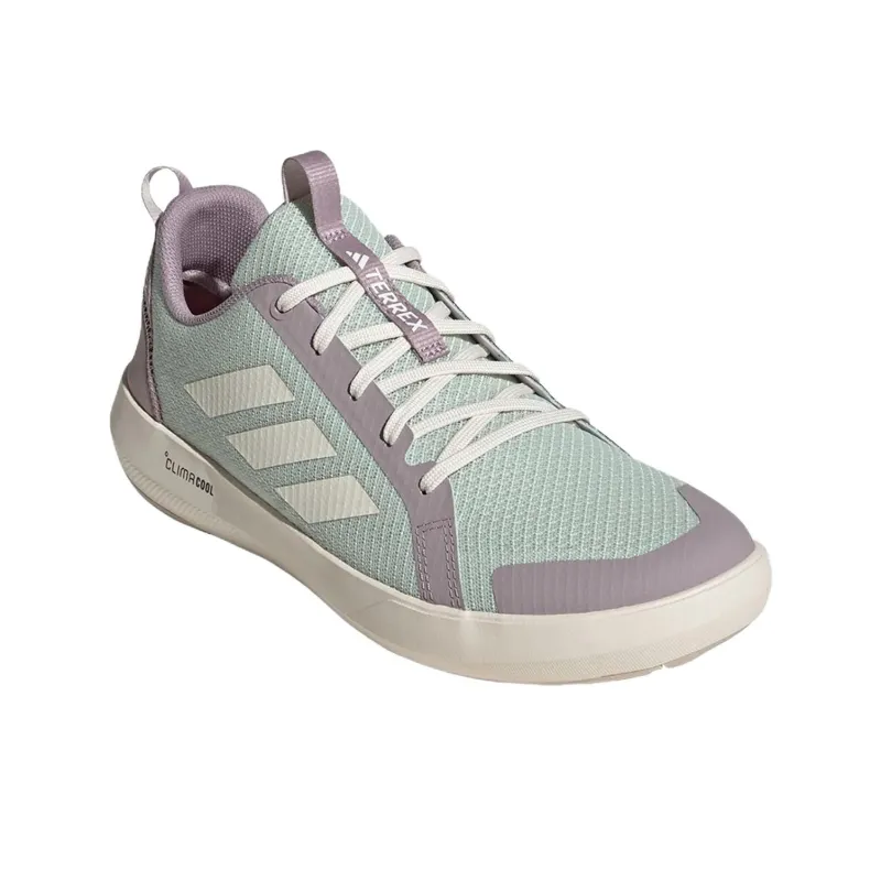 Adidas Terrex Boat Anti Slip Wear Resistant Low Top Hiking Shoes Men's Light Green-3