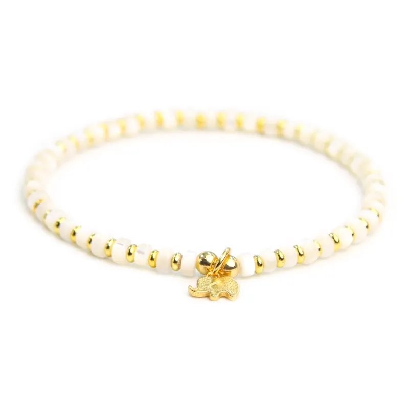 DRAGON LI Silver Lurex Shell Bracelets Unisex-1