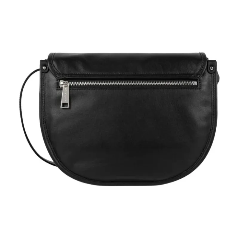 Lancaster Full Grain Cow Leather Shoulder Bag Women's Black-2