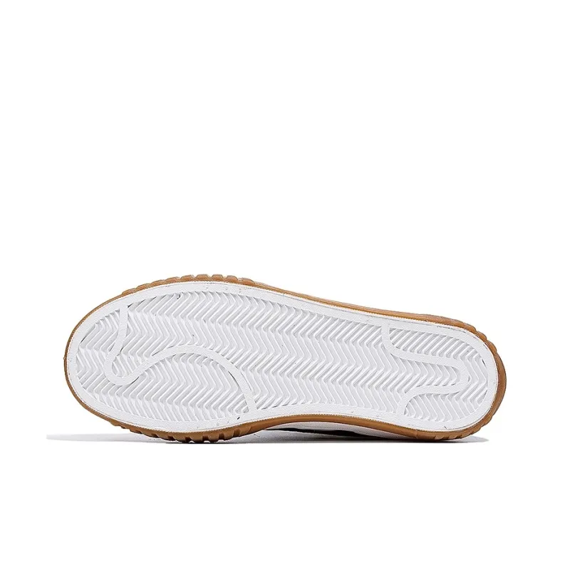 Feiyue Wear resistant And Lightweight Low Top Skateboard Shoes Unisex White Gray Dark Blue-5