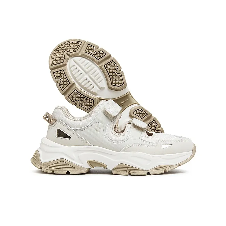 Champion Low Top Casual Shoes Women's Pumice Gray/Champagne Gold-1