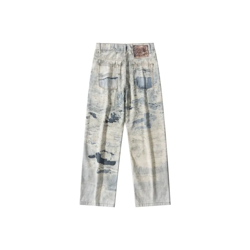YINLEI Jeans Men Light Blue-1