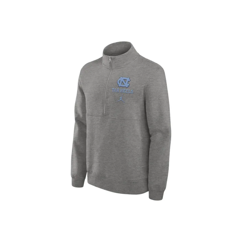 JORDAN North Carolina Tar Heels Primetime Club Men's JORDAN College 1/2-Zip Crew-0