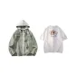 Yellow Mud Coat+White Short Sleeve