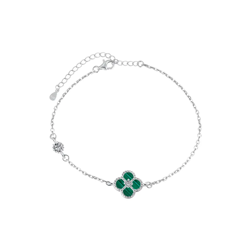 KAILEIFU S925 Silver Bracelets Women's Black/White-17
