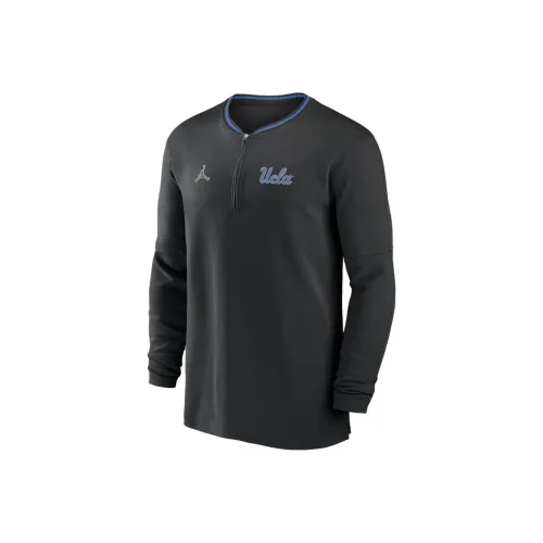 JORDAN Ucla Bruins Sideline Coach Men's JORDAN Dri FIT College 1/2 Zip Long Sleeve Top