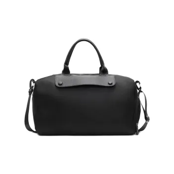 OUZIHUANG Oxford Travel Bag Women's Black/Khaki
