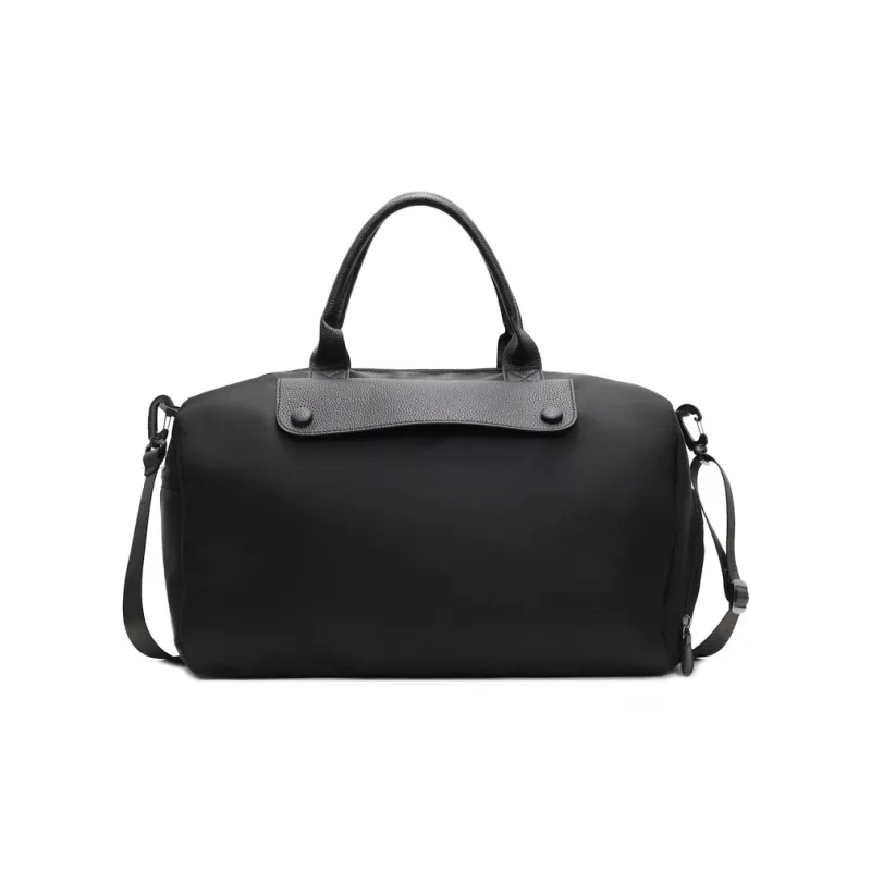 OUZIHUANG Oxford Travel Bag Women's Black/Khaki-0