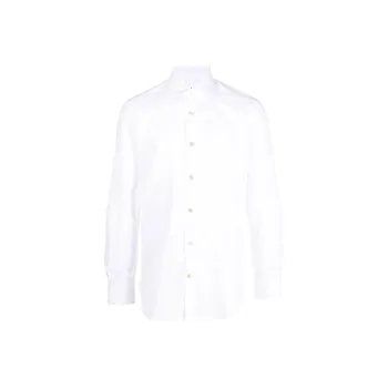 KITON Mother-of-pearl Button Cotton Shirt