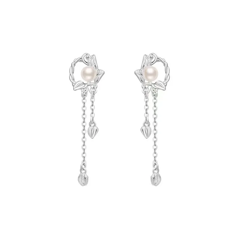 QUIET LOVE S925 Silver Stud Earrings Women's-0