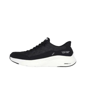 Skechers Contour Foam Cozy Fit Low Top Casual Shoes Men's Black White
