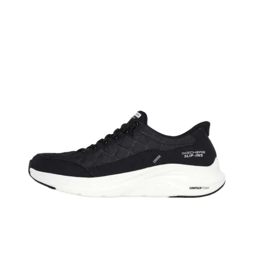 Skechers Contour Foam Cozy Fit Low Top Casual Shoes Men's Black White