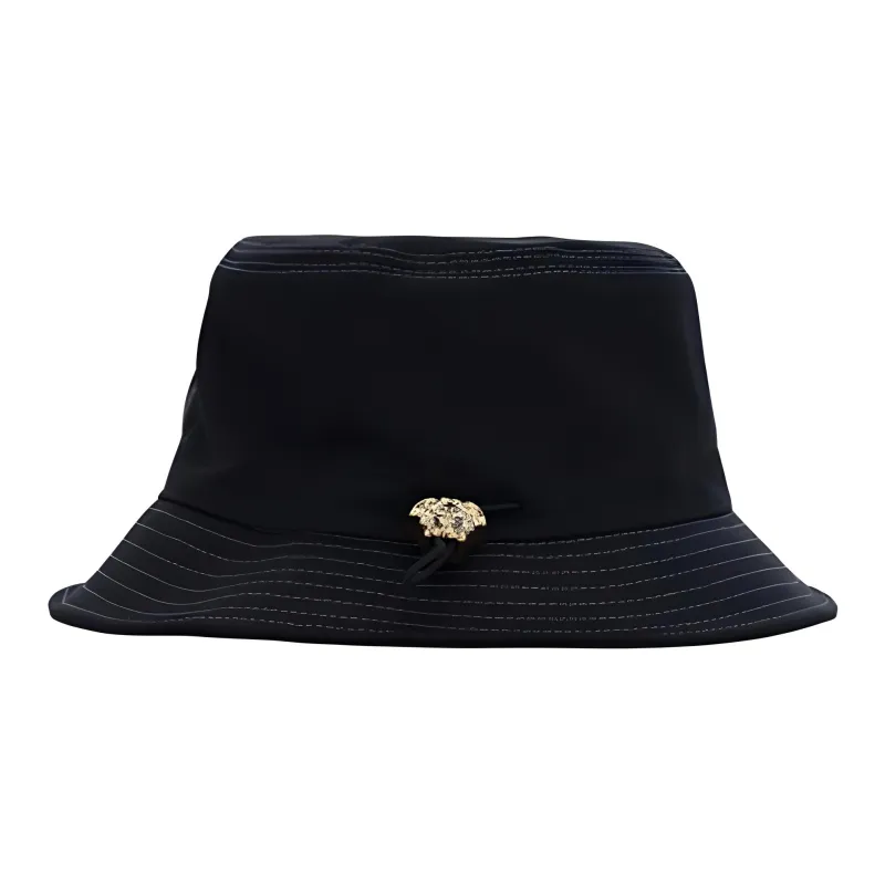 VERSACE Cotton Bucket Hats Men's Black-1
