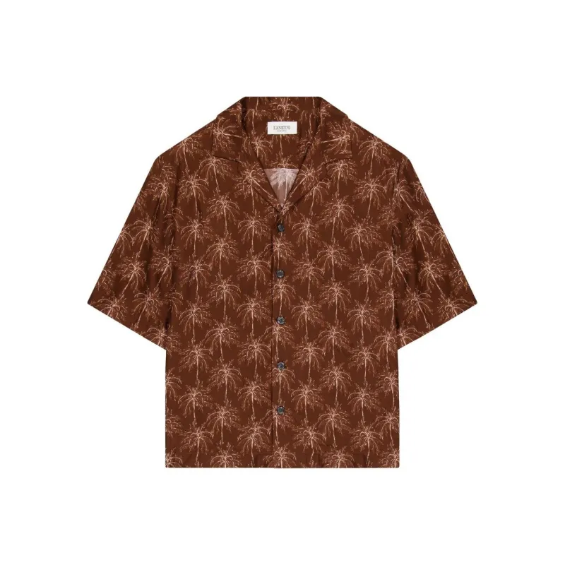 LANEUS Palm trees Shirt-0