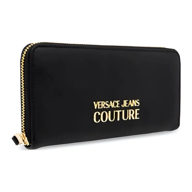 VERSACE JEANS COUTURE Artificial Leather Wallet Women's Black-2