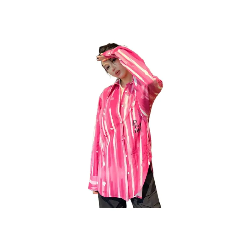 Richie Macie Shirt Women's Rose Red-2